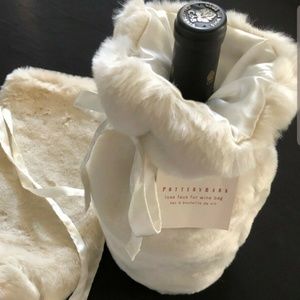Pottery Barn Luxe Faux Fur Wine Bag